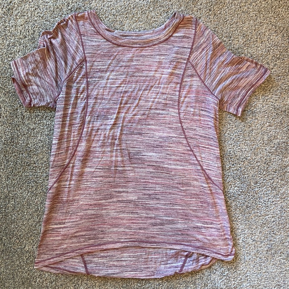 lululemon heathered pink top